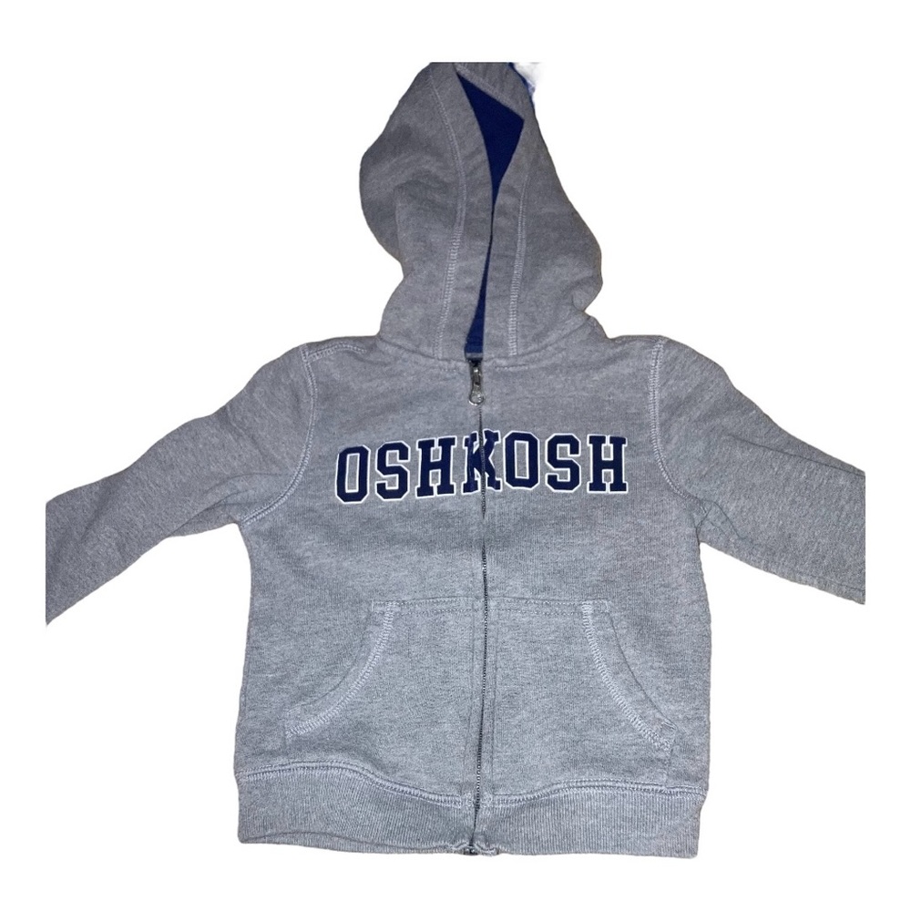 OSHKOSH long sleeve hooded zip up sweatshirt 3T